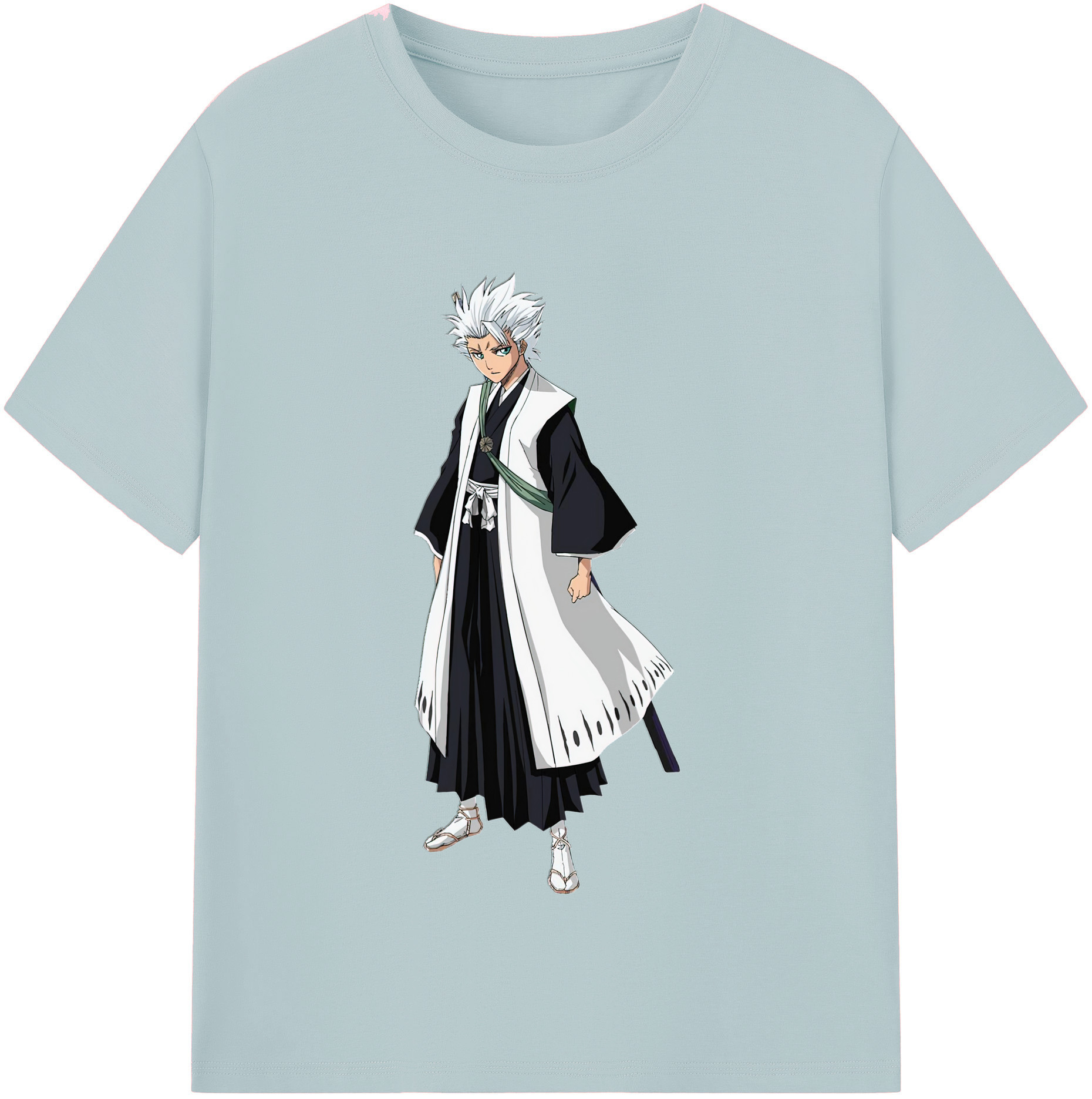 （画像用） ブリーチ 日番谷冬獅郎（ひつがや とうしろう） BLEACH Hitsugaya Toushirou 綿100％半袖Tシャツ（フロントプリント）